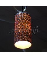 Люстра дизайнерская 3D LASER хром круг 021-004-0001